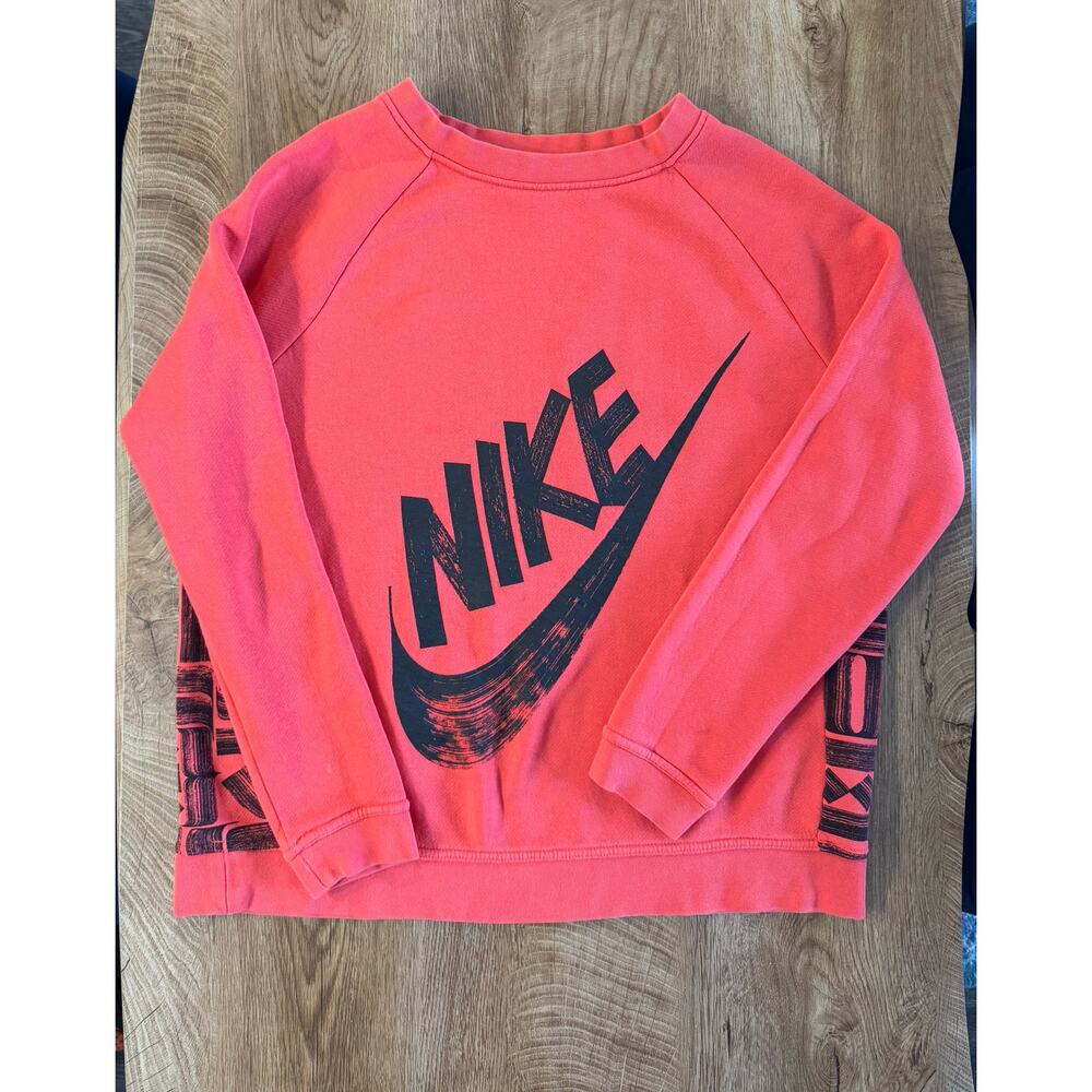 Nike X ROSTARR | Rally Crew Sweatshirt | Red Black | Women Size M